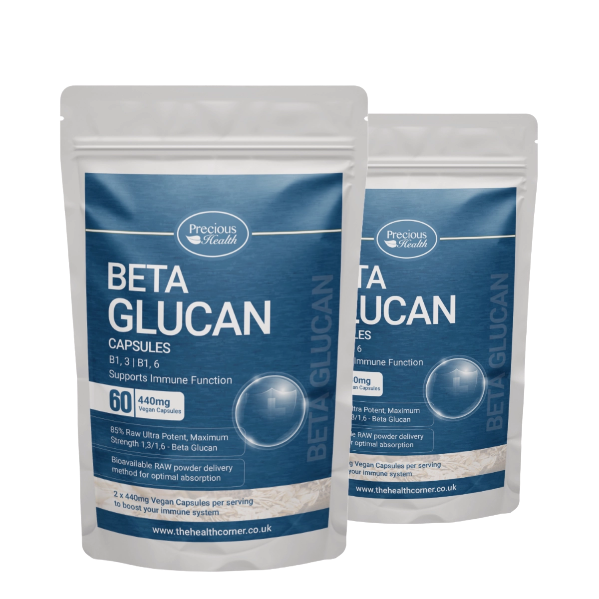Beta Glucan 1,3 & 1,6 - 2 x 60 Capsules