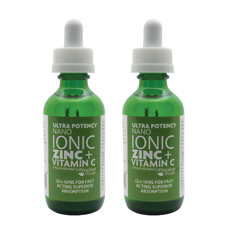 Ultra Potent Nano Ionic Liquid Zinc + Vitamin C, 2 x 60ml